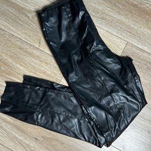 Pleather pants